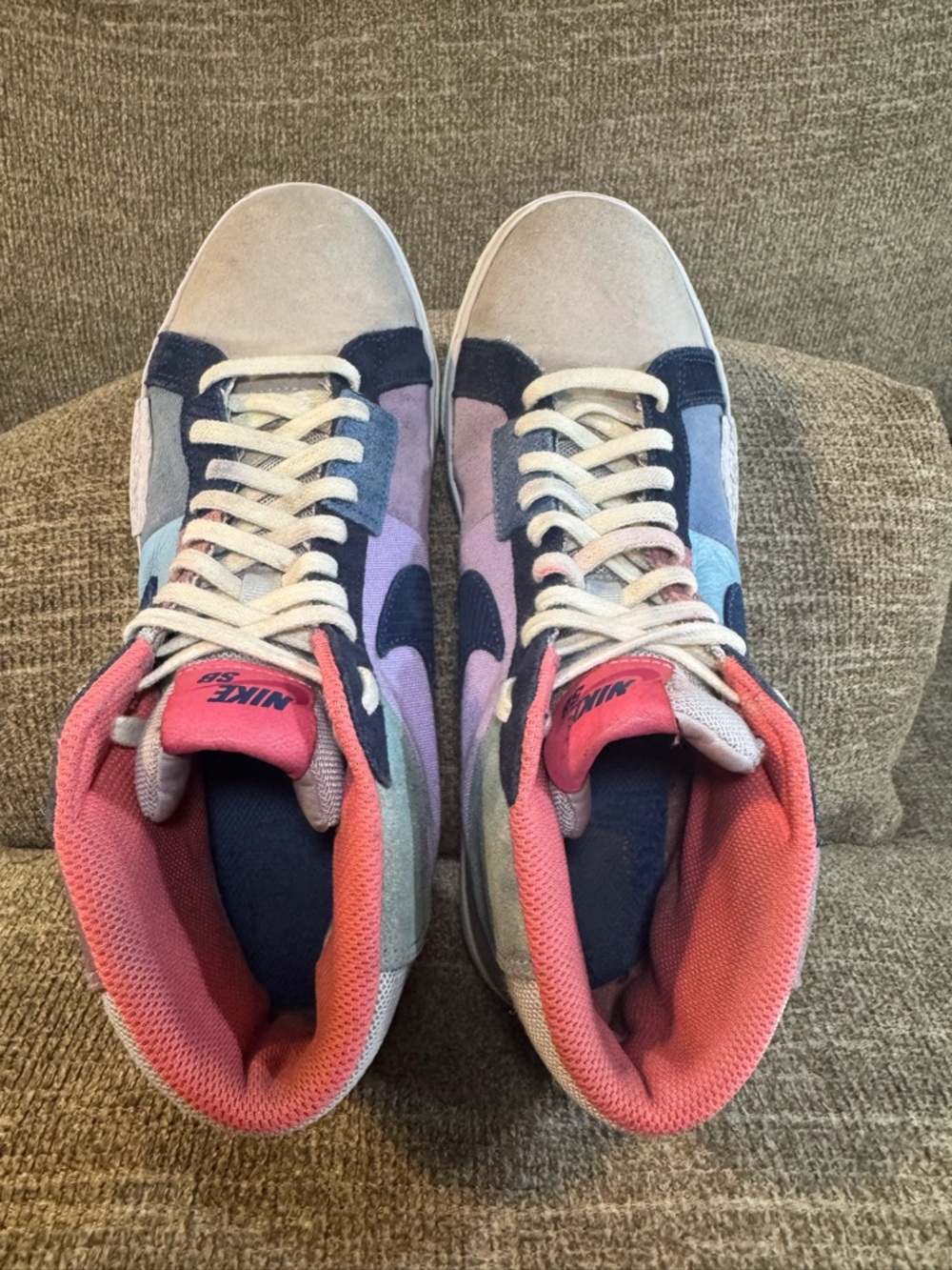 Nike SB Zoom Blazer Men’s Mosaic Pack Mid Skateboard Shoes FA8854-500 Sz 8 - Picture 5 of 11